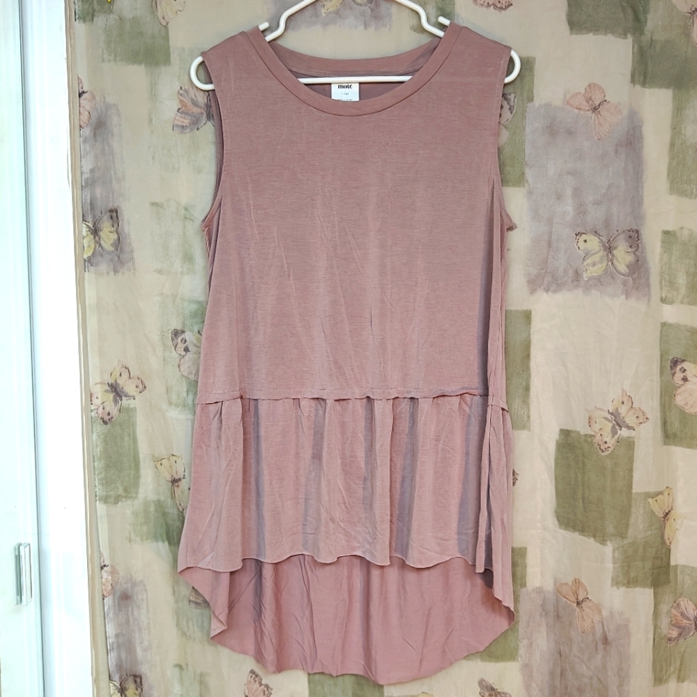 ANTHROPOLOGIE dusky rose High Low top